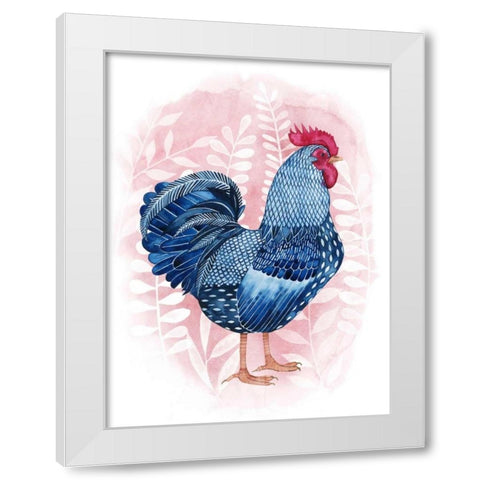 Lyrical Crow I White Modern Wood Framed Art Print by Popp, Grace