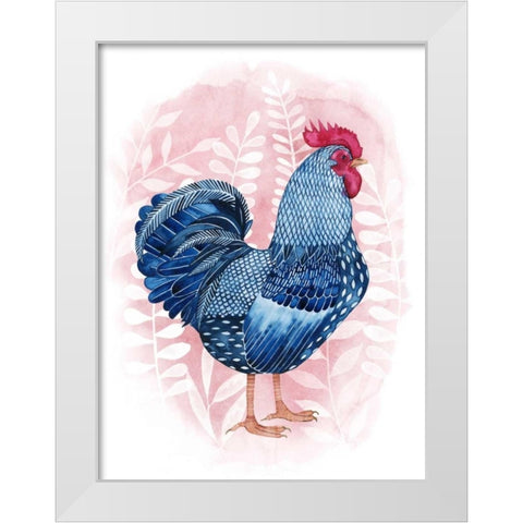 Lyrical Crow I White Modern Wood Framed Art Print by Popp, Grace