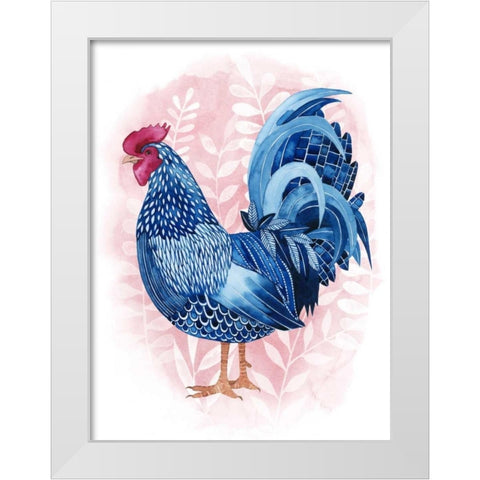 Lyrical Crow II White Modern Wood Framed Art Print by Popp, Grace