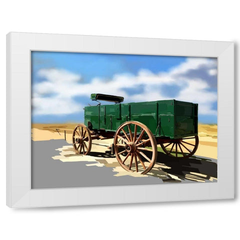Bold Wagon I White Modern Wood Framed Art Print by Kalina, Emily