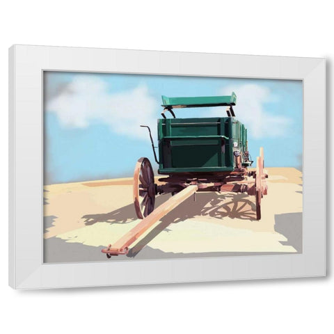 Bold Wagon II White Modern Wood Framed Art Print by Kalina, Emily