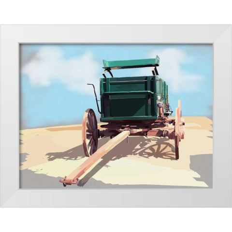 Bold Wagon II White Modern Wood Framed Art Print by Kalina, Emily