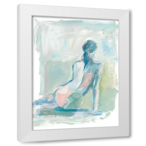 Modern Figure Study II White Modern Wood Framed Art Print by Harper, Ethan