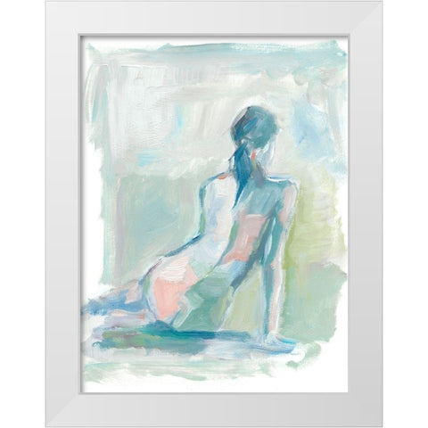 Modern Figure Study II White Modern Wood Framed Art Print by Harper, Ethan
