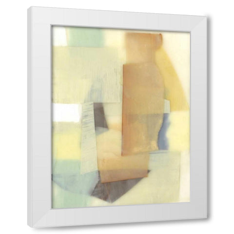 Translucent Layers I White Modern Wood Framed Art Print by Goldberger, Jennifer
