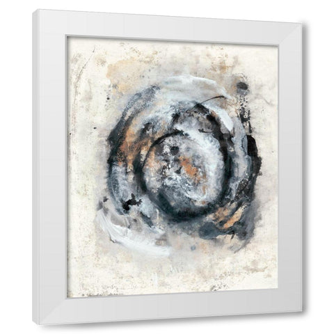 Circular Energy IV White Modern Wood Framed Art Print by Combs, Joyce