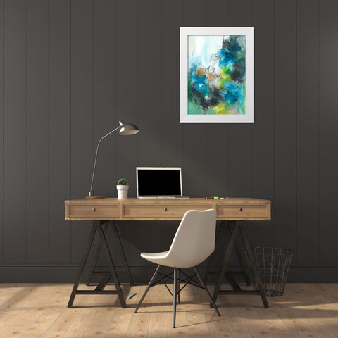 Spring Delight I White Modern Wood Framed Art Print by Combs, Joyce