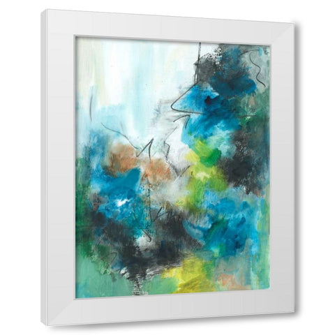 Spring Delight I White Modern Wood Framed Art Print by Combs, Joyce