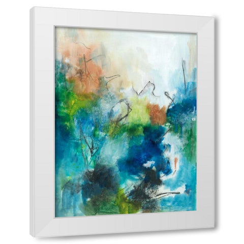 Spring Delight II White Modern Wood Framed Art Print by Combs, Joyce