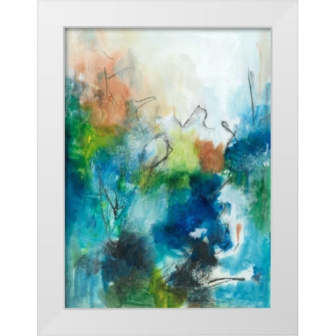 Spring Delight II White Modern Wood Framed Art Print by Combs, Joyce