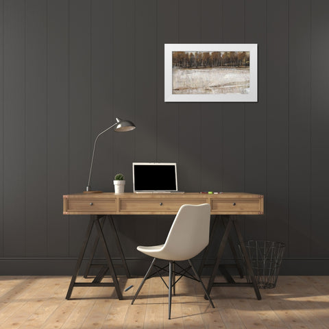 Neutral Reflection II White Modern Wood Framed Art Print by OToole, Tim