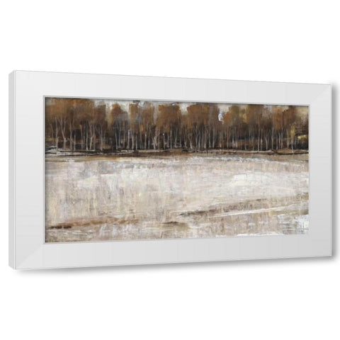 Neutral Reflection II White Modern Wood Framed Art Print by OToole, Tim