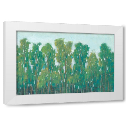 Forest Green II White Modern Wood Framed Art Print by OToole, Tim