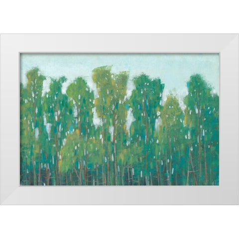 Forest Green II White Modern Wood Framed Art Print by OToole, Tim