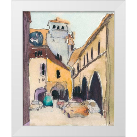 Venice Plein Air I White Modern Wood Framed Art Print by Dixon, Samuel