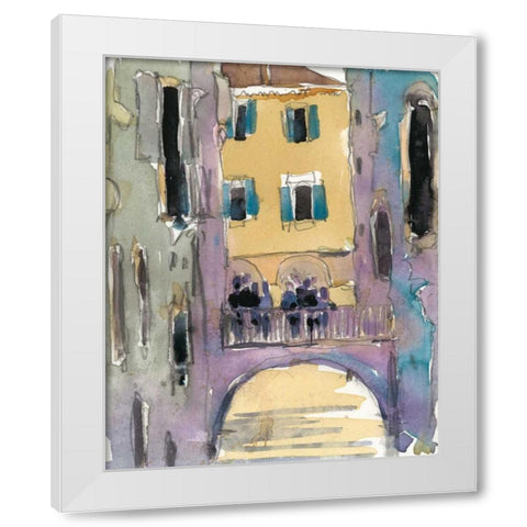 Venice Plein Air II White Modern Wood Framed Art Print by Dixon, Samuel
