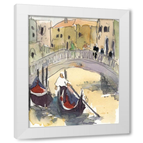 Venice Plein Air III White Modern Wood Framed Art Print by Dixon, Samuel
