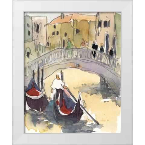 Venice Plein Air III White Modern Wood Framed Art Print by Dixon, Samuel