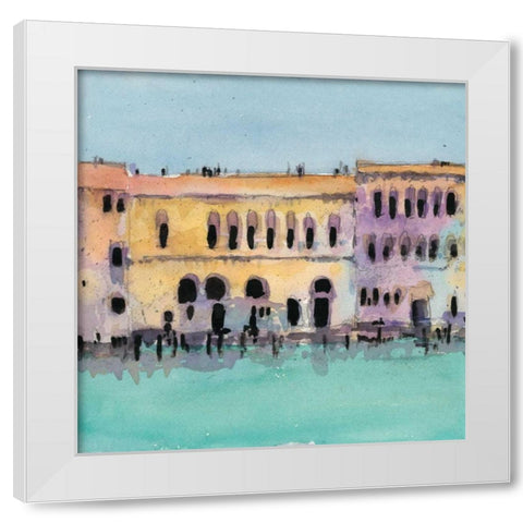 Venice Plein Air VI White Modern Wood Framed Art Print by Dixon, Samuel