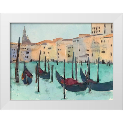 Venice Plein Air VII White Modern Wood Framed Art Print by Dixon, Samuel