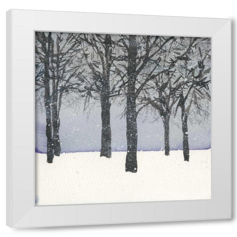 Forest Sketch I White Modern Wood Framed Art Print by Dixon, Samuel