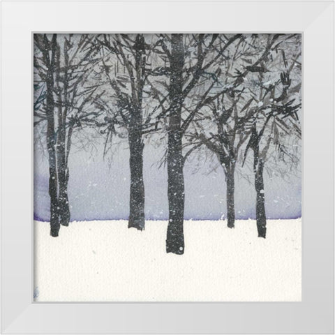 Forest Sketch I White Modern Wood Framed Art Print by Dixon, Samuel