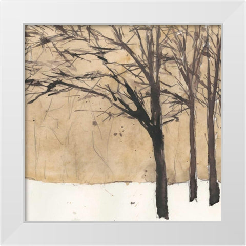 Forest Sketch II White Modern Wood Framed Art Print by Dixon, Samuel