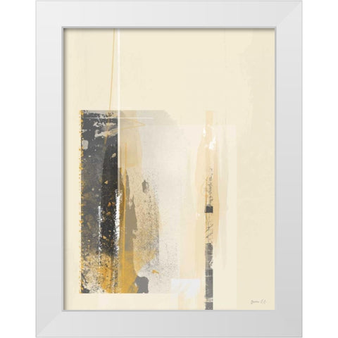 Deeper Shadows I White Modern Wood Framed Art Print by Green Lili
