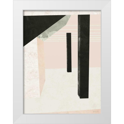 Outside In II White Modern Wood Framed Art Print by Green Lili