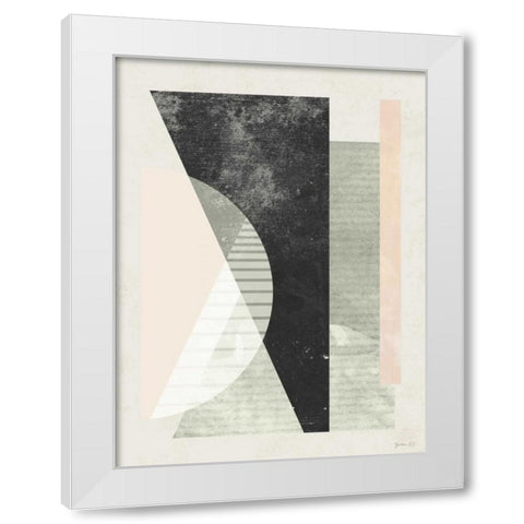 Outside In VI White Modern Wood Framed Art Print by Green Lili