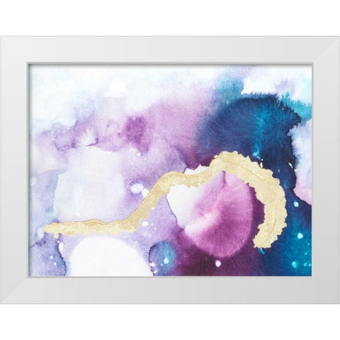 Ice Crystals III White Modern Wood Framed Art Print by Combs, Joyce