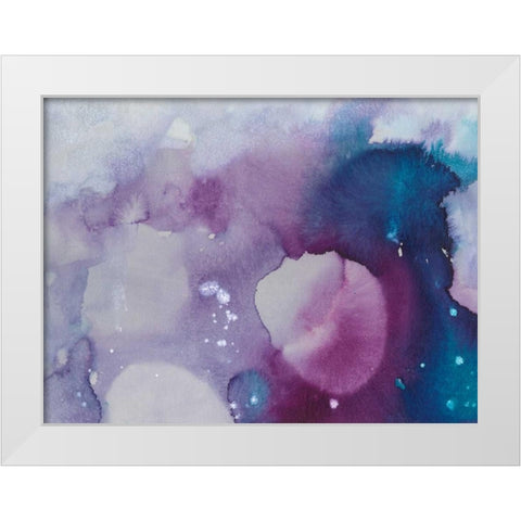 Ice Crystals III White Modern Wood Framed Art Print by Combs, Joyce