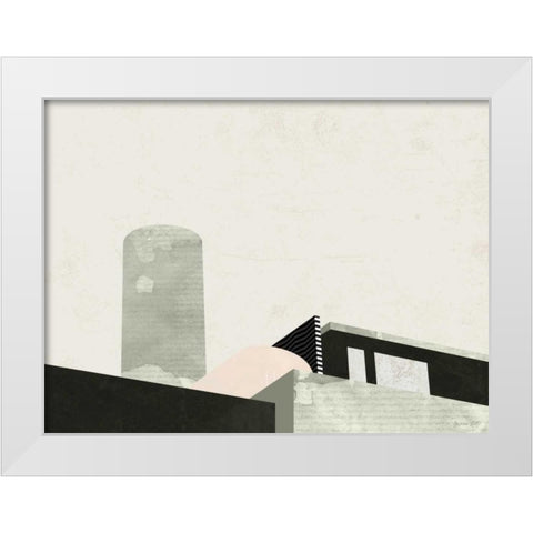 Graphic New York II White Modern Wood Framed Art Print by Green Lili