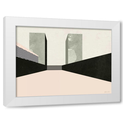 Graphic New York III White Modern Wood Framed Art Print by Green Lili