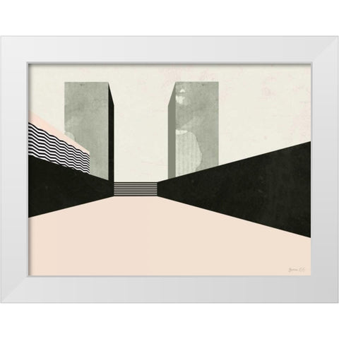 Graphic New York III White Modern Wood Framed Art Print by Green Lili