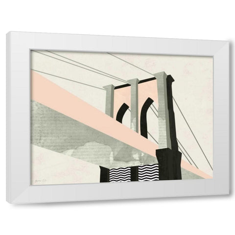 Graphic New York IV White Modern Wood Framed Art Print by Green Lili