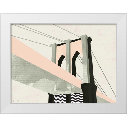 Graphic New York IV White Modern Wood Framed Art Print by Green Lili