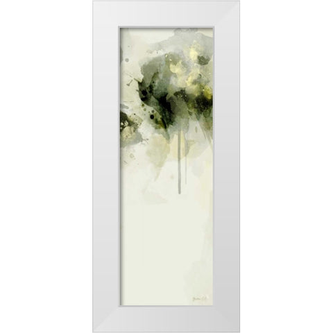 Misty Abstract Morning II White Modern Wood Framed Art Print by Green Lili