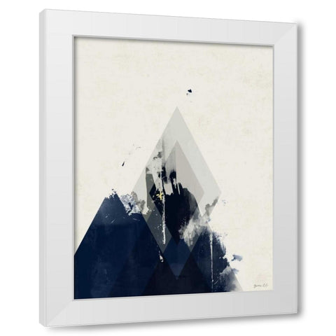 Beneath the Surface I White Modern Wood Framed Art Print by Green Lili