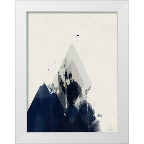 Beneath the Surface I White Modern Wood Framed Art Print by Green Lili