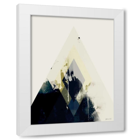 Beneath the Surface II White Modern Wood Framed Art Print by Green Lili