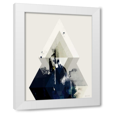 Beneath the Surface III White Modern Wood Framed Art Print by Green Lili