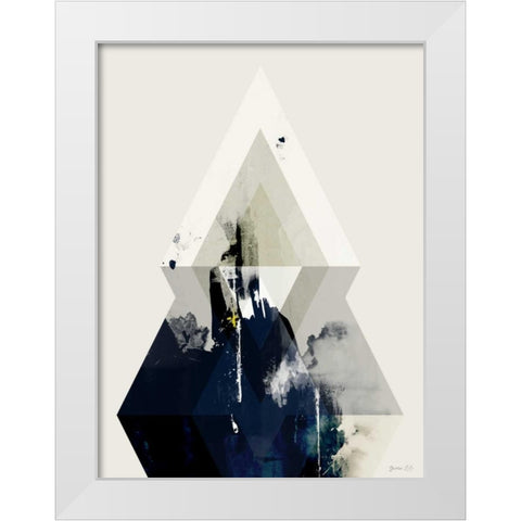 Beneath the Surface III White Modern Wood Framed Art Print by Green Lili