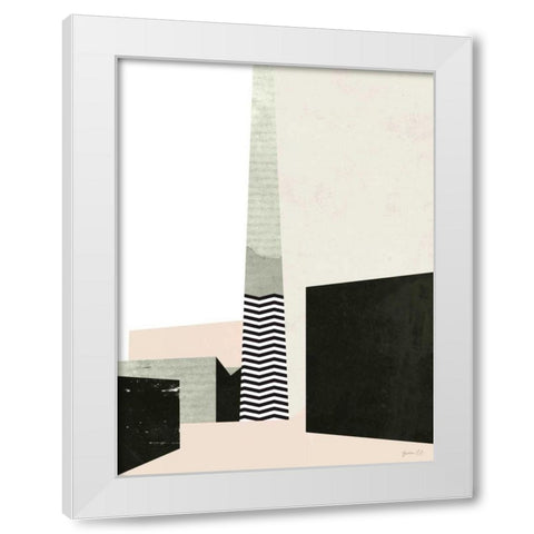 Edge of Town I White Modern Wood Framed Art Print by Green Lili