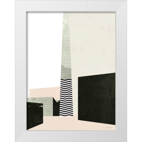 Edge of Town I White Modern Wood Framed Art Print by Green Lili