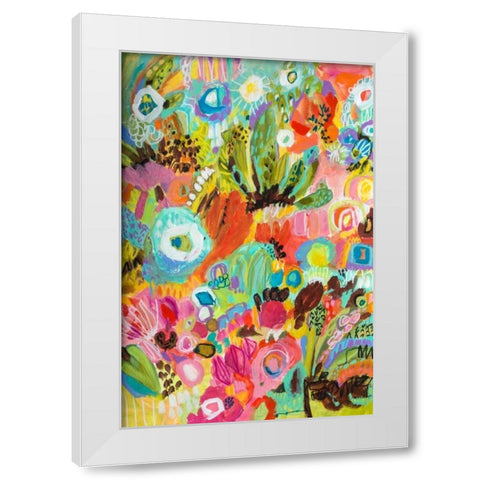 Love to Travel I White Modern Wood Framed Art Print by Fields, Karen