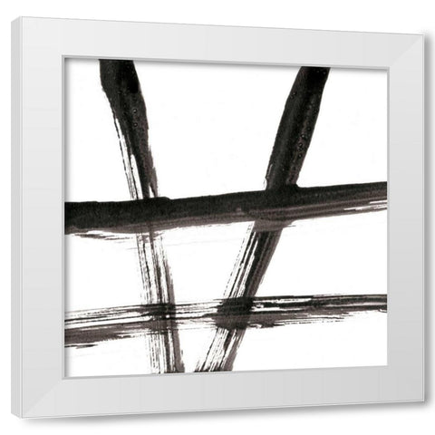Linear Expression VI White Modern Wood Framed Art Print by Holland, J.