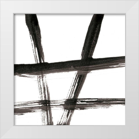 Linear Expression VI White Modern Wood Framed Art Print by Holland, J.