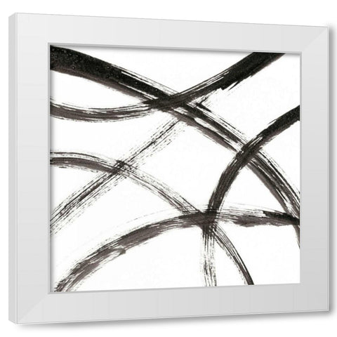Linear Expression VII White Modern Wood Framed Art Print by Holland, J.