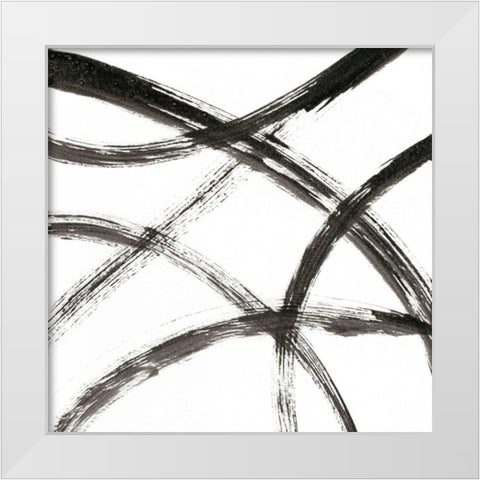 Linear Expression VII White Modern Wood Framed Art Print by Holland, J.